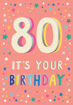 Picture of 80 ITS YOUR BIRTHDAY CARD